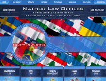 Tablet Screenshot of mathurlawoffices.com